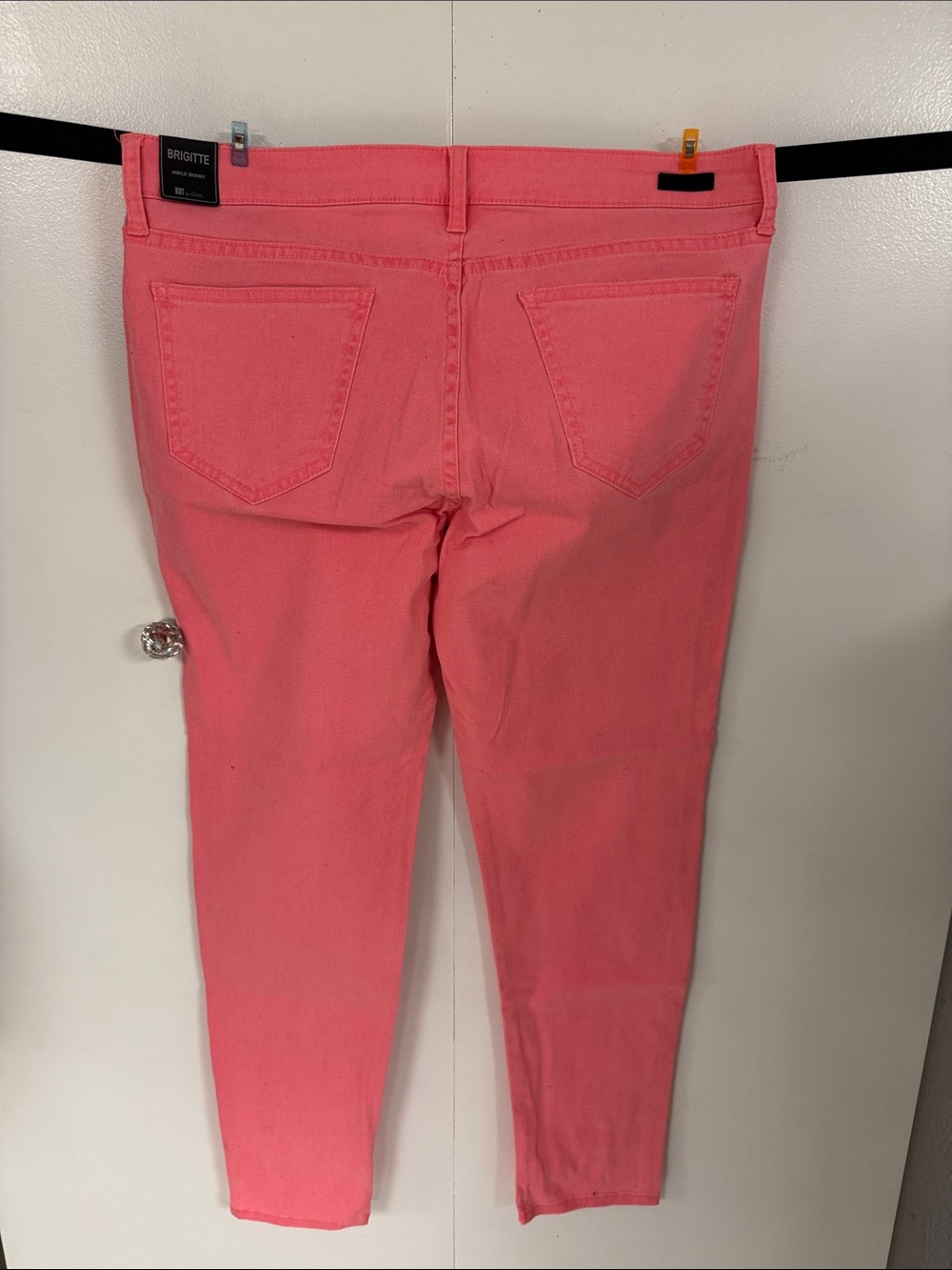 NWT Kut from the Kloth Coral Pink Brigette Ankle Skinny Jeans - Mid Rise - Picture 3 of 12